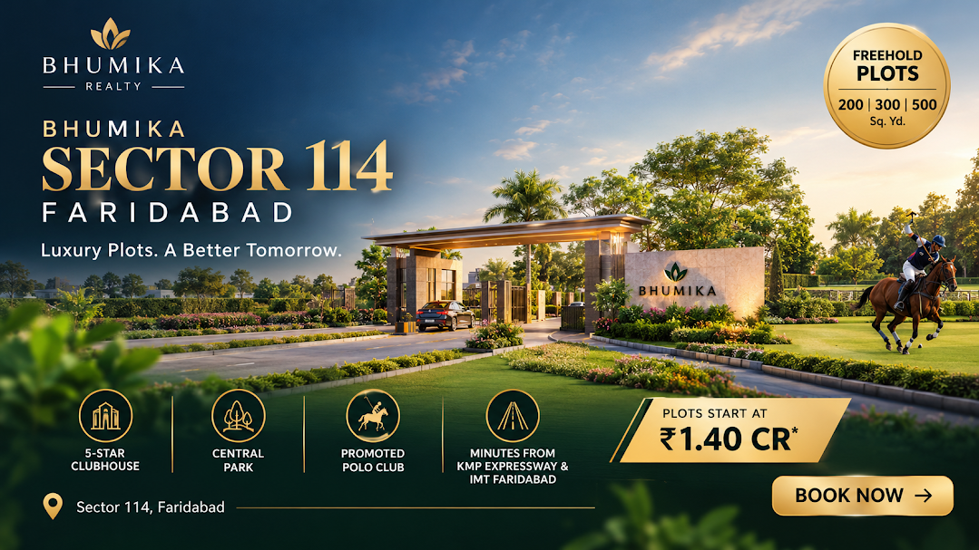 Bhumika Sector 114 Faridabad - luxury residential plotted township in Greater Faridabad