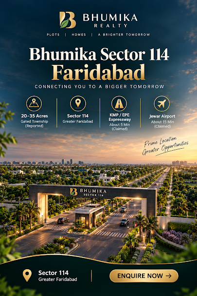 Bhumika Sector 114 Greater Faridabad - Site Overview