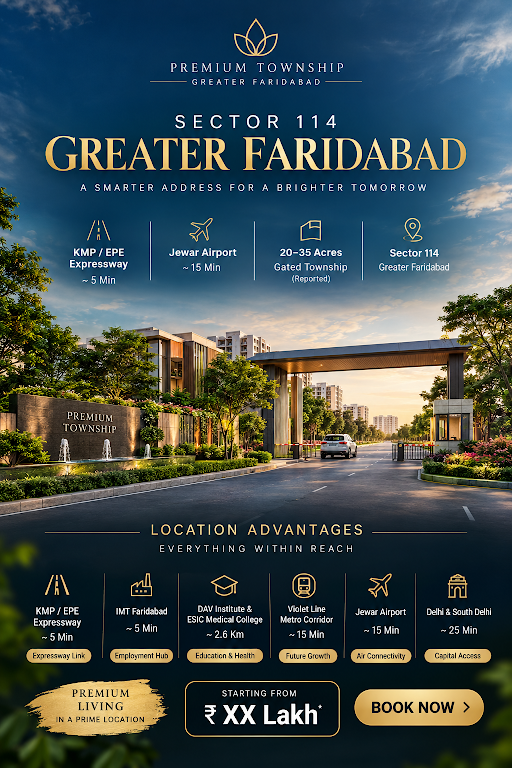 Bhumika Sector 114 Faridabad location map - Greater Faridabad, Haryana
